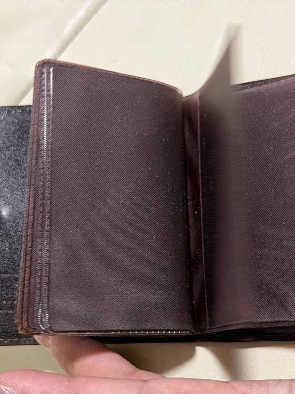 Fendi Black and Brown FF Motif Bifold cards holder authentic